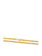 Drandakis Silver Chain Neck Spiral Gold-plated Length 60cm