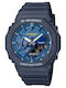 Casio G-shock Ψηφιακό Ανδρικό Ρολόι Χρονογράφος Μπαταρίας με Μπλε Καουτσούκ Λουράκι