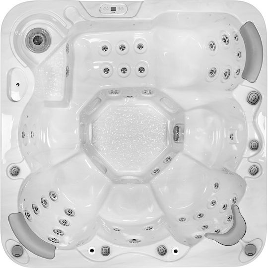 Wellis Μπανιέρα Ακρυλική με Υδρομασάζ 200x200x87cm