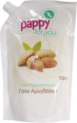 Pappy For You Refill Cream Soap Almond 500ml