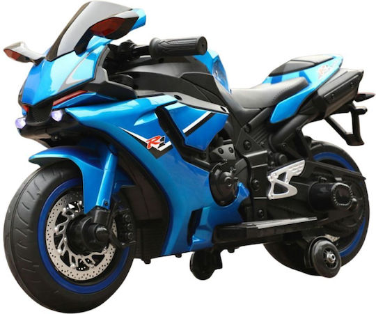 Kids Ride-On Motorbike Yamaha R1 Electric 12 Volt Blue for 8+ Years