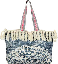 Aquablue Fabric Beach Bag Blue