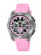Festina Bike Diver Men's Watch Chronograph Battery with Pink Rubber Strap