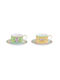 Spring Set Căni Ceai Din porțelan Multicolore 240ml 2buc