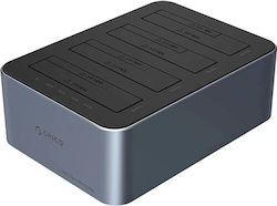 Orico για 4 Σκληρούς Δίσκους SATA με σύνδεση USB-C / USB 3.2 ORICO-6646C3-C-EU-GY-BP-HU Orico για 4 Σκληρούς Δίσκους SATA με σύνδεση USB-C / USB 3.2 ORICO-6646C3-C-EU-GY-BP-HU