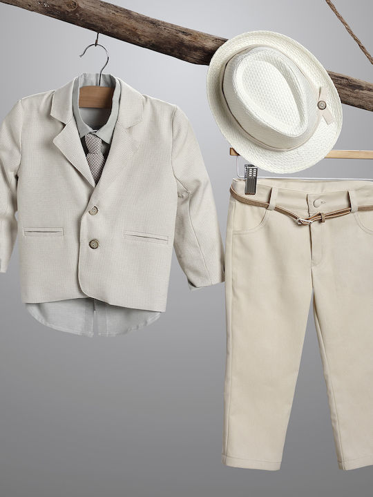 Taufanzug für Jungen Beige-Mint 2901-1 New Life...