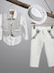Taufanzug für Jungen Ecru-Grau 2903-4 New Life Nl-2903-4