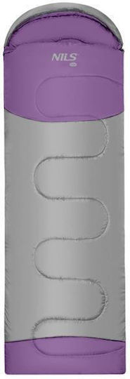 Nils Sleeping Bag Μονό Καλοκαιρινό Gray-purple