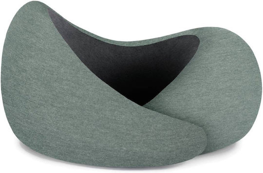 Ostrichpillow Pernă de călătorie Potcoavă Spumă cu memorie Verde