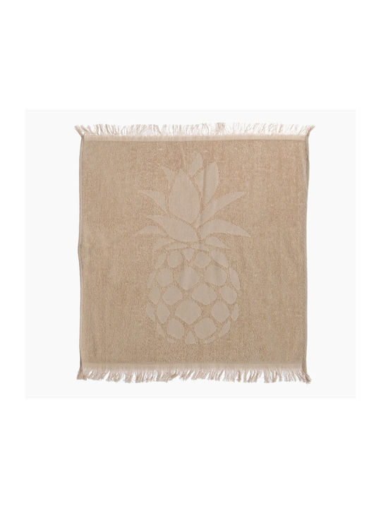 Nef-Nef Homeware Tea Towel from 100% Cotton in Beige Color 50x50cm