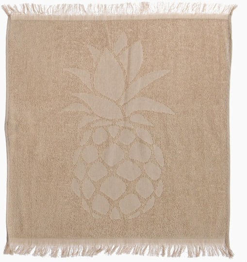 Nef-Nef Homeware Geschirrtuch aus 100% Baumwolle in Beige Farbe 50x50cm