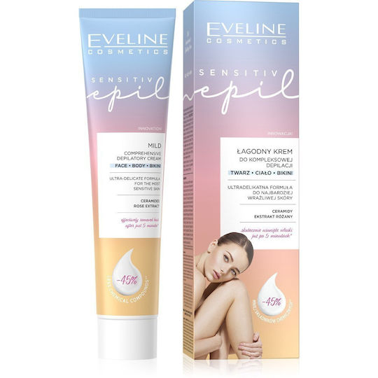Eveline Hair Removal Face Cream Suitable for Sensitive Skin 125ml