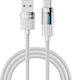 Type C към USB 2.0 кабел USB-C мъжки - USB-A лилав 1.2м lx15-3