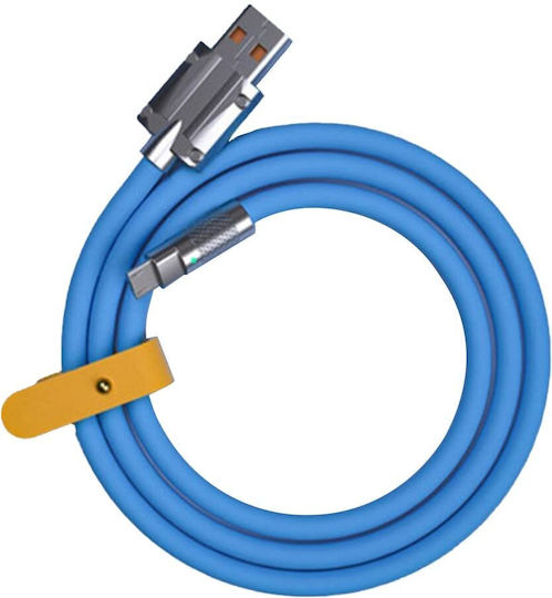 Leewello USB 2.0 Cable USB-C male - USB-A 120W Μπλε 2m