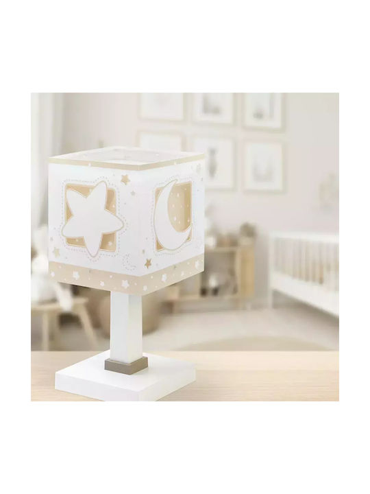 Ango Led Kids Portable Lamp Beige 13.5x13.5x30εκ.