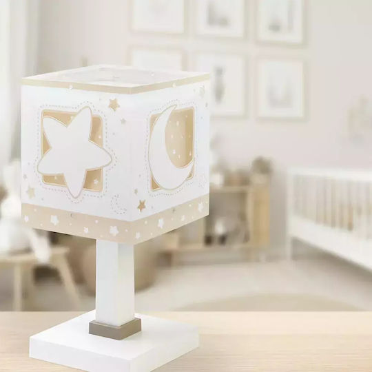 Ango Led Kids Portable Lamp Beige 13.5x13.5x30εκ.