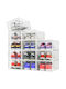 Bakaji Plastic Storage Box with Lid Transparent 33.5x23x14.5cm 12pcs