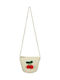 Aquablue Παιδική Τσάντα Ώμου Μπεζ 14x13εκ. Κόκκινα Κερασάκια