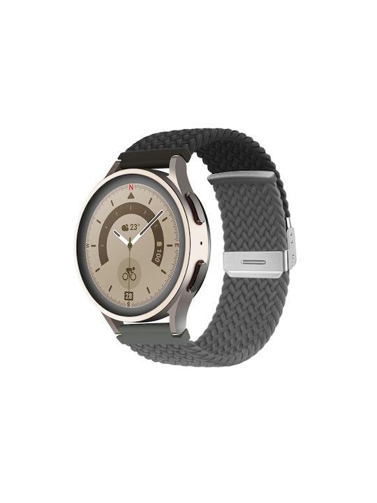 Λουράκι Nylon Ασημί Κούμπωμα Oneplus Watch 2r 47mm/oneplus Watch 2 47mm Black Grey