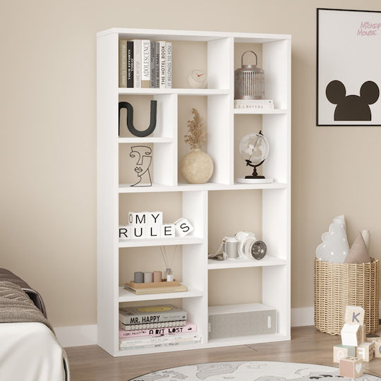 Bücherregal Boteca Weiß / Weiß 75cm / 75x22cm / 22x123,6cm / 123,6cm
