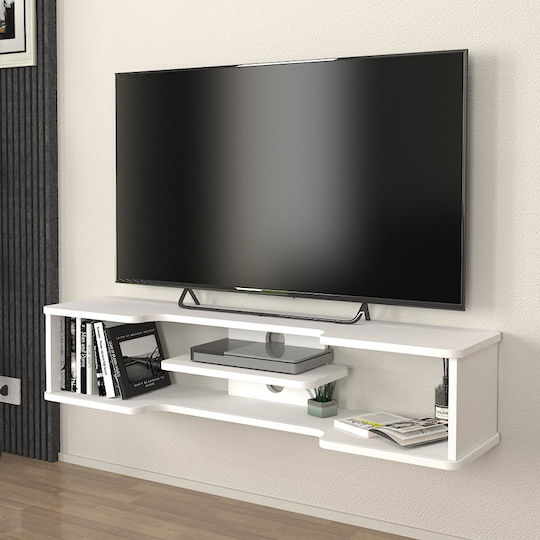 Perry Living Room TV Unit White L120xW29.6xH25.6cm