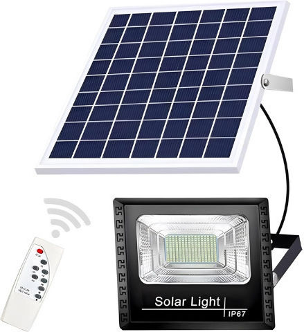Foyu Στεγανός Ηλιακός Προβολέας LED 500W Ψυχρό Λευκό 6500K με Τηλεχειριστήριο IP67