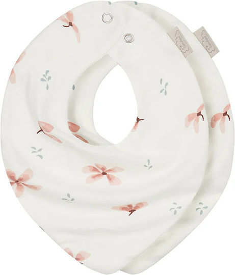 Cam Cam Copenhagen Windflower Creme Σαλιάρα Υφασμάτινη με Κουμπί Windflower Creme 2τμχ