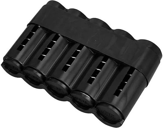 Plastic Portable Coin Holder with 5 Number of Spit 13x3x8.5cm