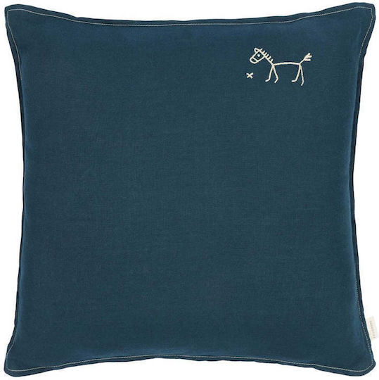 L1n0 Μαξιλάρι Τετράγωνο Deep Blue 45x45