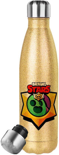 Koupakoupa Brawl Stars Spike Stainless Steel Thermos Bottle 500ml Gold