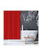 San Lorentzo Shower Curtain 180x200cm Red
