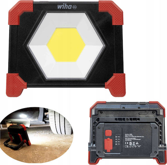 Wiha Arbeitsbeleuchtung Wiederaufladbar LED IP54 mit einer Helligkeit von bis zu 3000lm