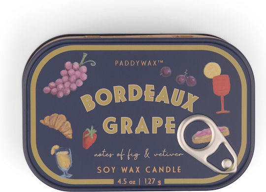 Bordeaux Traube 127g Pflanzenwachs Metall-Dose Kerze - Bistro Trauben Paddywax