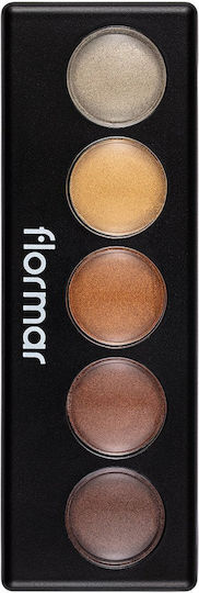 Flormar Eye Shadow Palette in Solid Form 04 Golden Caramel