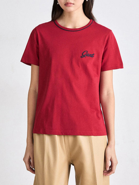 Gant Women's T-shirt Dark Red 4200551-629
