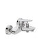 Vigour Clivia Mixing Bathtub Shower Faucet Complete Set Silver