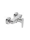 Vigour Clivia Mixing Bathtub Shower Faucet Complete Set Silver