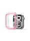Series Θήκη Σιλικόνης σε Ροζ χρώμα για Apple Watch Series 10 46mm