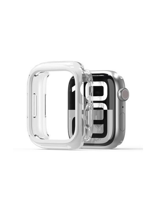 Series Silicone Case in White color for Apple Watch Series 10 46mm