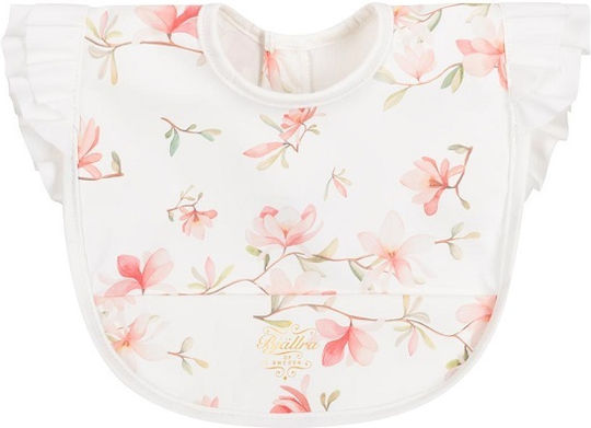 Bjällra of Sweden Waterproof Bib Fabric with Pocket Magnolia Blossom