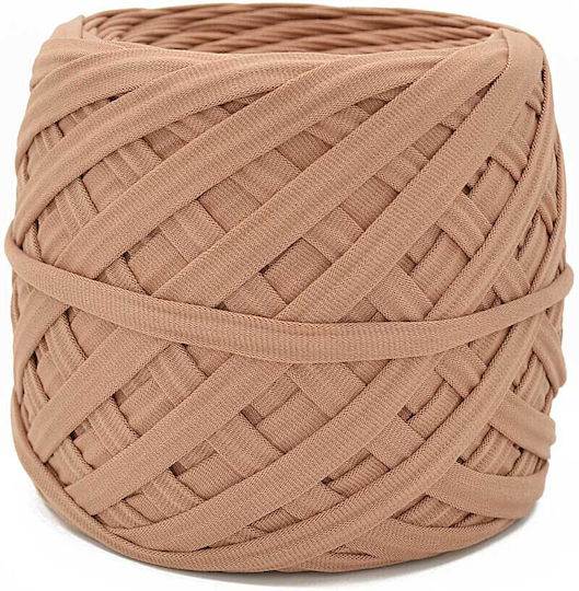 T-Shirt-Garn 5-7mm 120m 250g Mokka