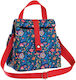 Kentia School Insulated Lunch Bag Handbag Blue 21x16x24cm