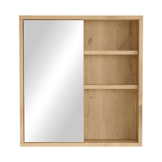 Pakketo Bagno Cabinet de baie L60xA14.5xÎ63.6cm Lemn natural