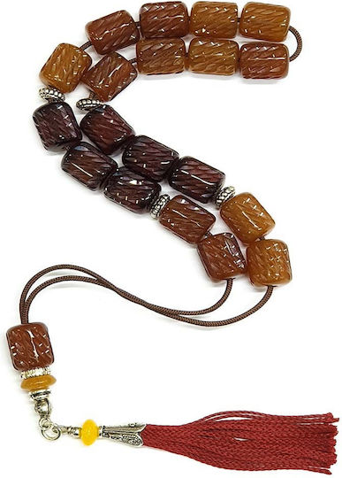 Roloi Komboloi Graven Mastic Worry Beads Multicolour 34cm