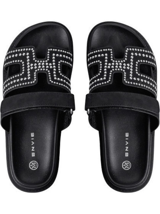 Women's Black Flat Sandals
