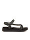 Flache Sandalen für Damen in Schwarz Farbe