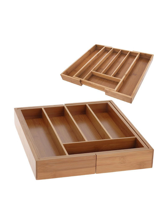 Orion Drawer Cutlery Tray Opening Wooden 35.5x26x4.5cm Brown