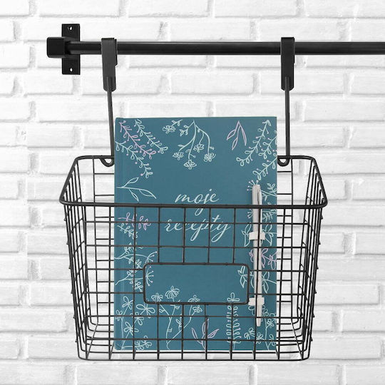 Orion Pendant Shelf Metal 25x16x30cm Black