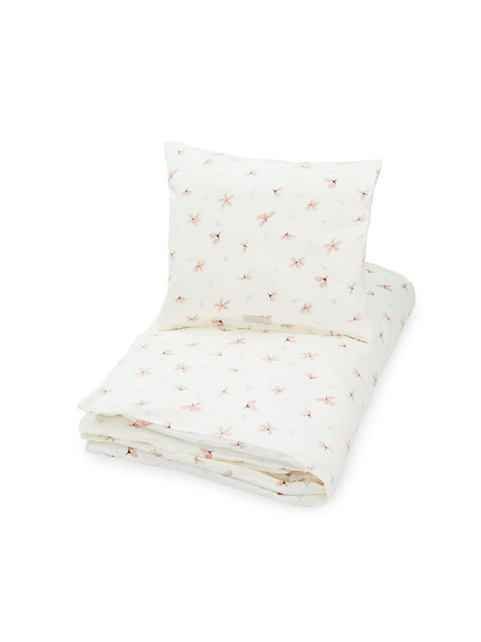 Cam Cam Copenhagen Set Baby Duvet Cover with Pillowcase Windflower Creme White