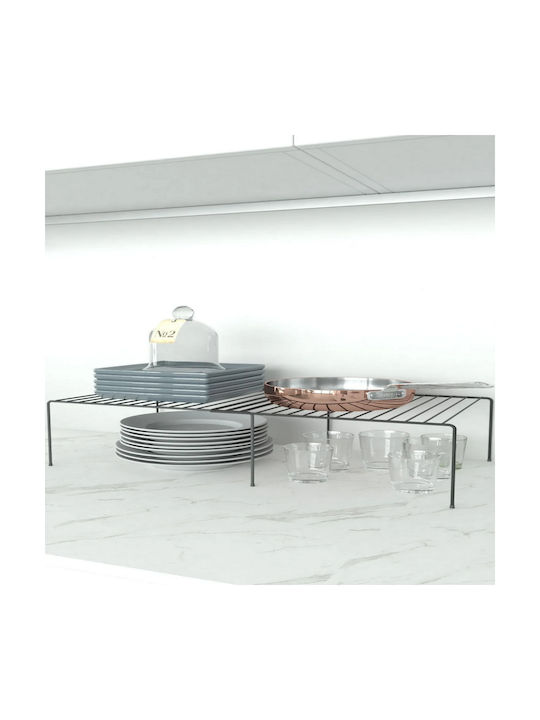 Femmit Βάση Οργάνωσης Κουζίνας Μεταλλική 58x28x14 Cm Μαύρο